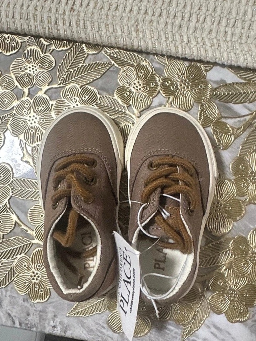 P448 Kids Sneakers in Brown & Gray NWT